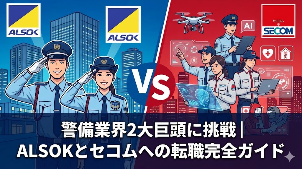 警備業界2大巨頭に挑戦|ALSOKとセコムへの転職完全ガイド
