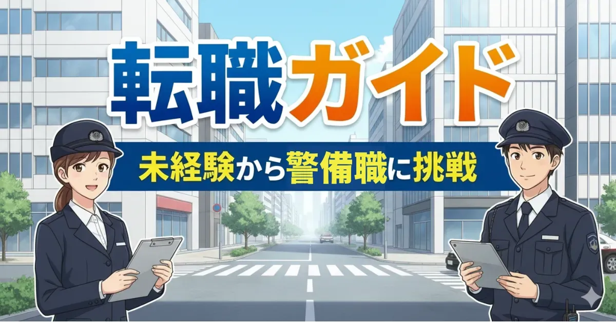 警備職 完全ガイド|仕事内容・年収・資格・転職のすべて